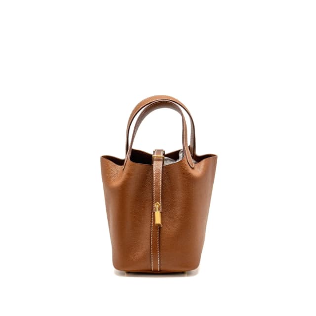 Hermès Picotin 18 Lock bag barenia faubourg fauve GHW stamp K in Leather from EMIER, photo 1 of 1
