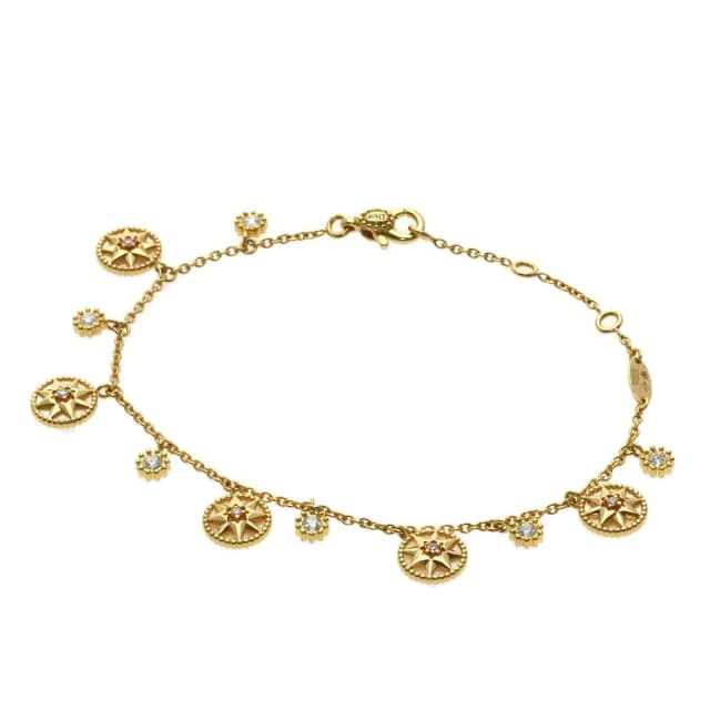 Dior Rose des Vents Diamond Bracelet 18K Yellow Gold in Pink from The Reluxe, photo 1 of 1