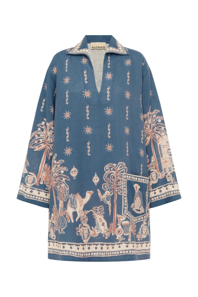 2504 - RESORT 26 ACACIA LONG SLEEVE MINI DRESS, image 1 of 1 from Alemais