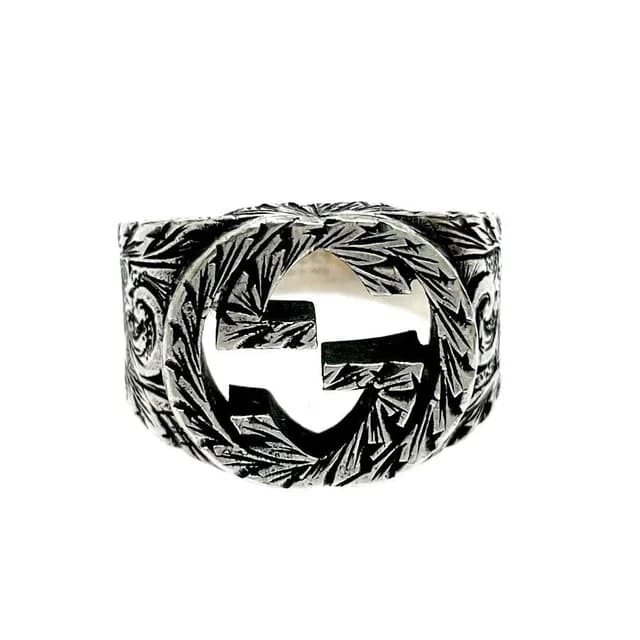 Gucci Arabesque Interlocking G Gring 925 Engraved Ring in Silver from The Reluxe, photo 1 of 1