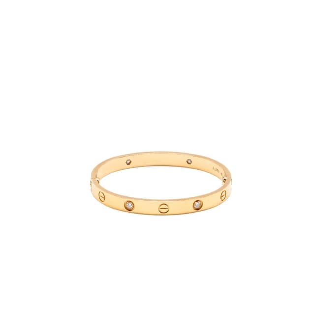Cartier size 16 love bracelet rose gold with 4 diamonds in Pink from EMIER, photo 1 of 1