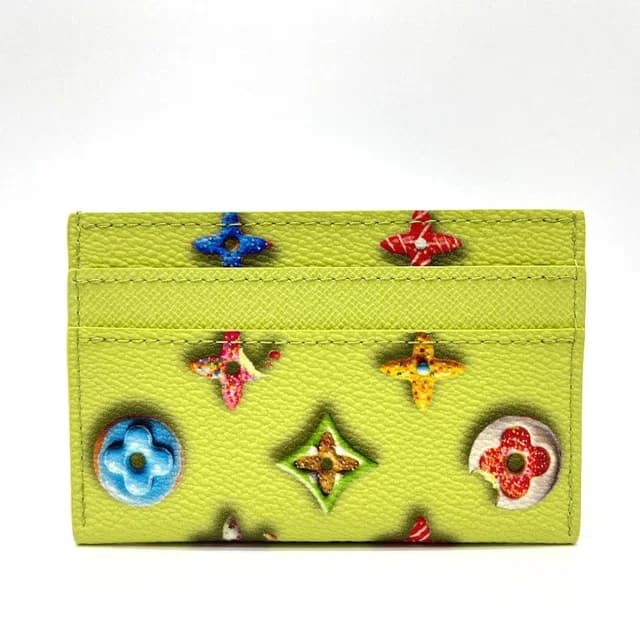 Louis Vuitton Card Case Holder Double Leather Pistachio Green in Green Leather from The Reluxe, photo 1 of 1