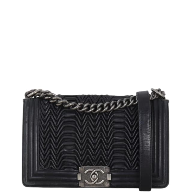 Chanel Boy 3D Pleated Old Medium in Lambskin from Luxe.It.Fwd, photo 1 of 1