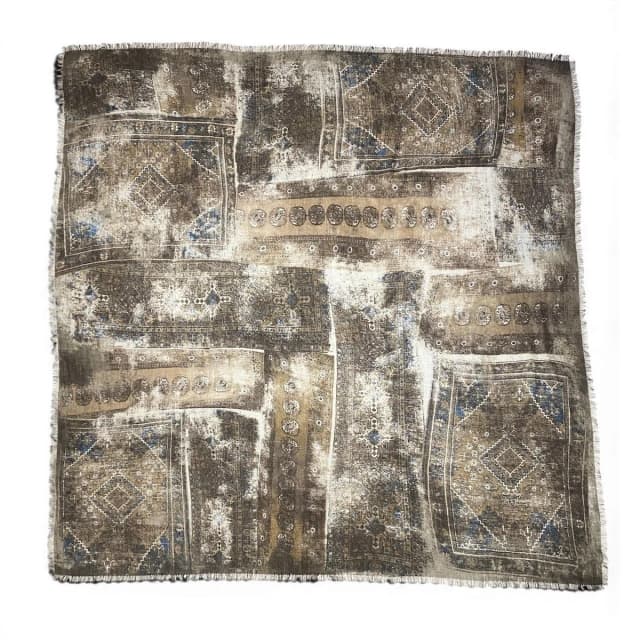 Loro Piana Large Shawl Fringe All Over Pattern Multicolor Cashmere Scarf in Multicolor Cashmere from The Reluxe, photo 1 of 1