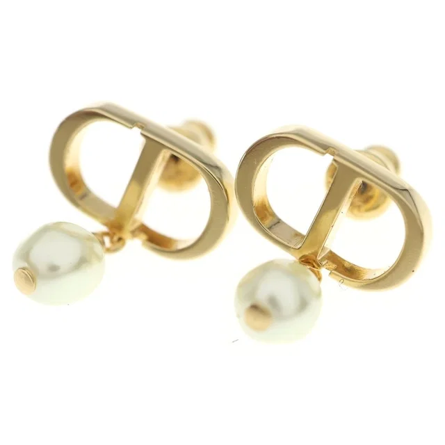 Dior CD Logo Pearl Earrings from The Reluxe, photo 1 of 1