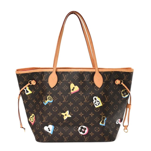 Louis Vuitton Monogram Love Locks Neo Neverfull MM Coated Canvas Bag - Brown in Brown Coated canvas from H&T, photo 1 of 1