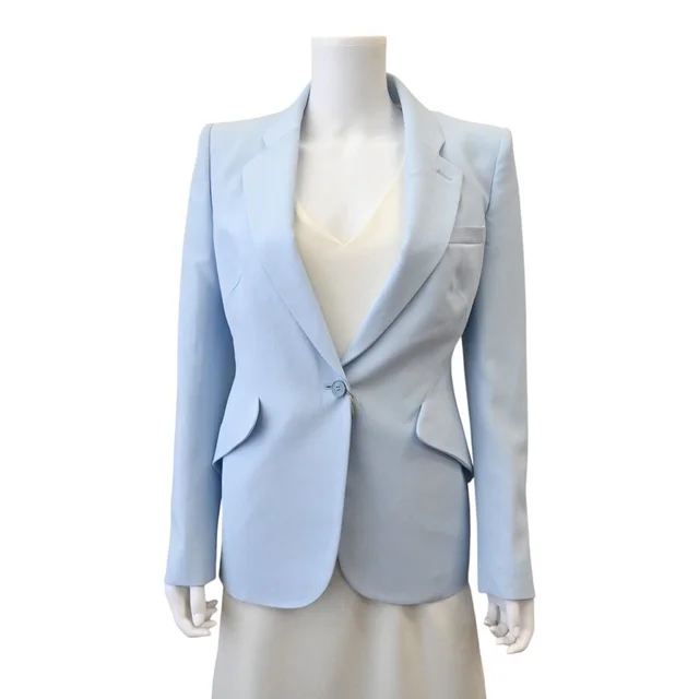 Alexander McQueen Light Blue Tailored Blazer in Blue from Clotheshorse Anonymous, photo 1 of 1