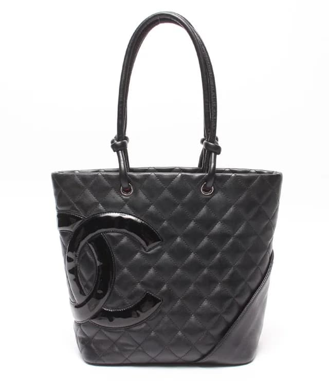 Chanel Tote Bag Silver Cambon Line Lambskin in Silver Lambskin from The Reluxe, photo 1 of 1