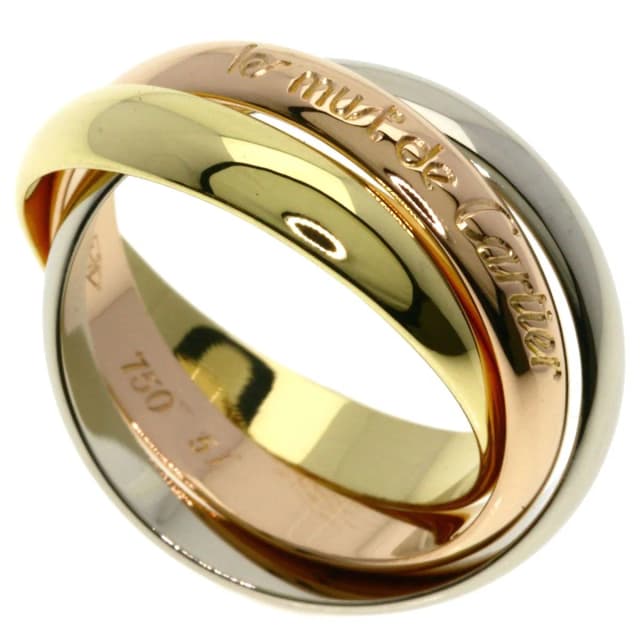 Cartier Trinity 51 Ring 18K Yellow Gold 18K White Pink in White from The Reluxe, photo 1 of 1