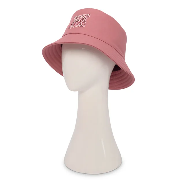 Hermès Cotton Harper H Electrique Bucket Hat in Rose Sorbet from Blue Spinach, photo 1 of 1