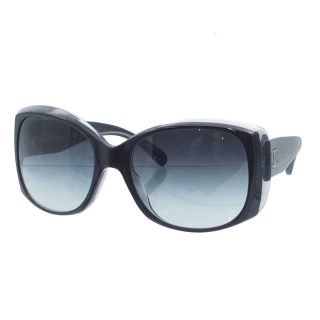 Chanel Sunglasses Black Acetate CC Logo Eyewear in Black from The Reluxe, photo 1 of 1