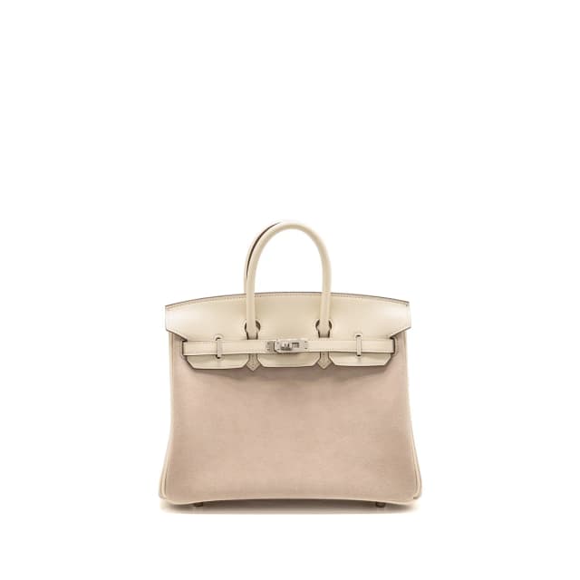 Hermès Birkin 25 Grizzly / Swift Nata / Glycine SHW STAMP U in Swift leather from EMIER, photo 1 of 1