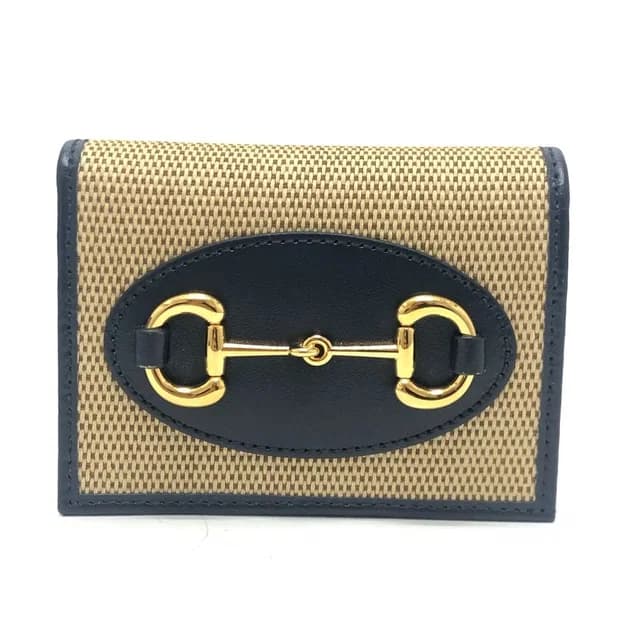 Gucci Bifold Wallet Horsebit Canvas Leather Brown in Brown Canvas from The Reluxe, photo 1 of 1