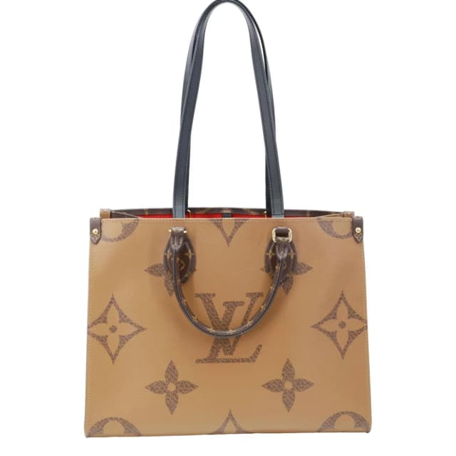 Louis Vuitton Onthego MM Reverse Monogram Giant Canvas Tote Bag Brown in Brown Canvas from Dallas Designer Handbags, photo 1 of 1