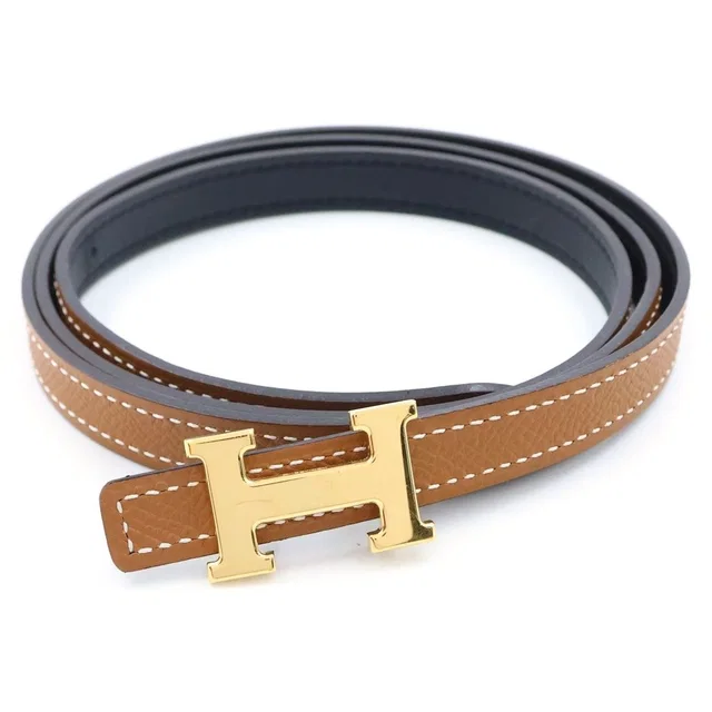 Hermès Mini Constance H Belt Veau Epsom Gold Black in Black Epsom leather from The Reluxe, photo 1 of 1