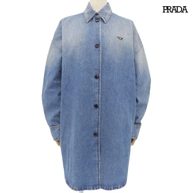 Prada Denim Shirt in Denim from The Reluxe, photo 1 of 1