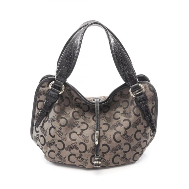 Celine Handbag Bittersweet Saluki Black Blanc Canvas Leather in Black Canvas from The Reluxe, photo 1 of 1