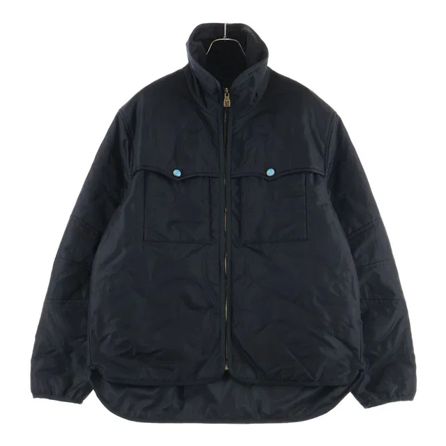 Louis Vuitton 24 AW Turquoise Button Quilted Overshirt Jacket Black in Black from The Reluxe, photo 1 of 1