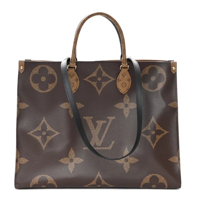 Louis Vuitton OnTheGo GM Monogram Coated Canvas Bag - Brown in Brown Coated canvas from H&T, photo 1 of 1