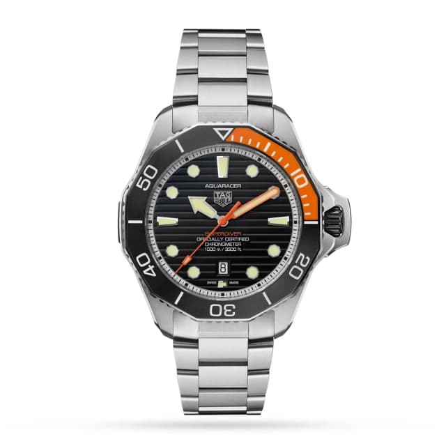TAG Heuer Aquaracer Professional Superdiver 45mm Mens Watch in silver|gray Ceramic from WatchesOfSwitzerland, photo 1 of 1