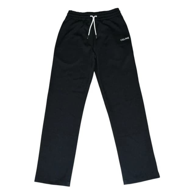 Celine Straight Double Faced Jersey Jogger Pants Black in Black from The Reluxe, photo 1 of 1