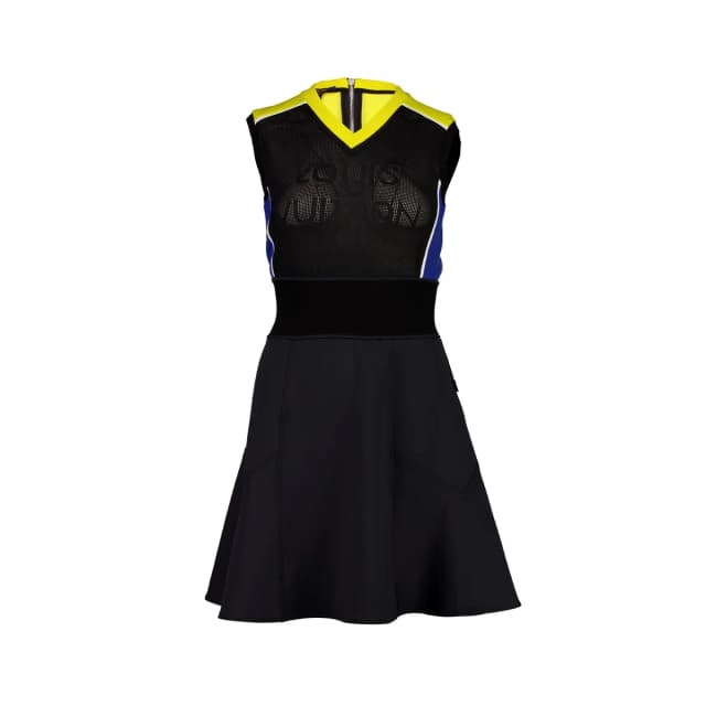 Louis Vuitton Size XS A-line Sleeveless Dress Black/Yellow/Blue Style Code:1A8LAG in Black from EMIER, photo 1 of 1