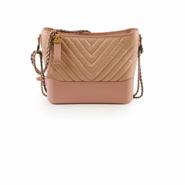 Chanel Chevron Medium Gabrielle Bag in Pink Leather from The Purse Affair, photo 1 of 1