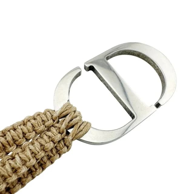 Dior CD Logo Raffia Belt Beige in Beige Raffia from The Reluxe, photo 1 of 1