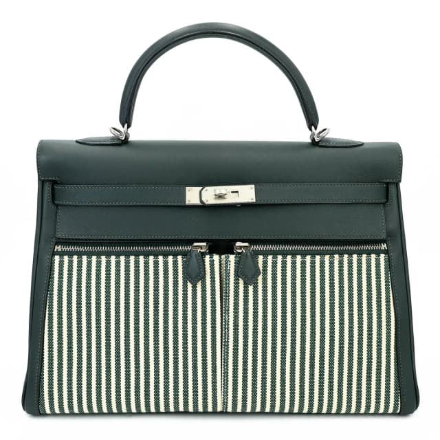 Hermès Kelly Lakis 35 Vert Anglais (2Q) in Green Swift leather from Ginza Xiaoma, photo 1 of 1