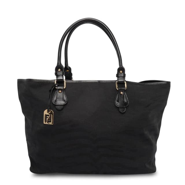 Fendi Tiger Print Tote in Black Nylon from Blue Spinach, photo 1 of 1