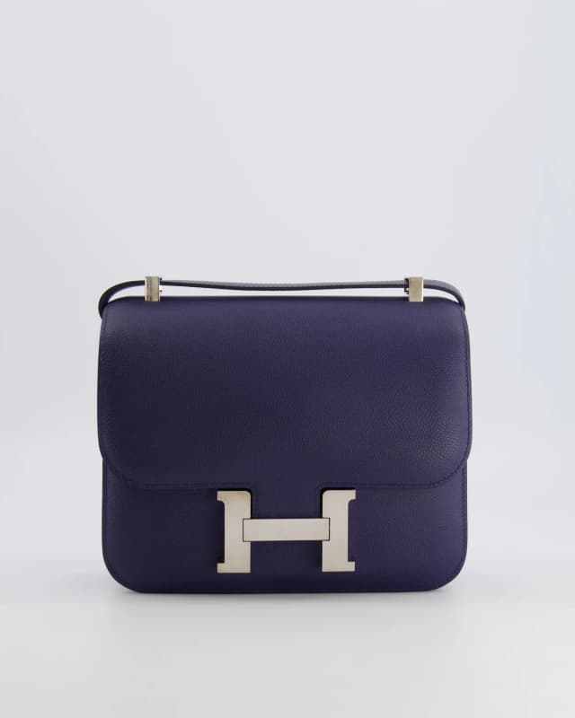 Hermès Constance 24 Bag in Blue Leather from Sellier, photo 1 of 1