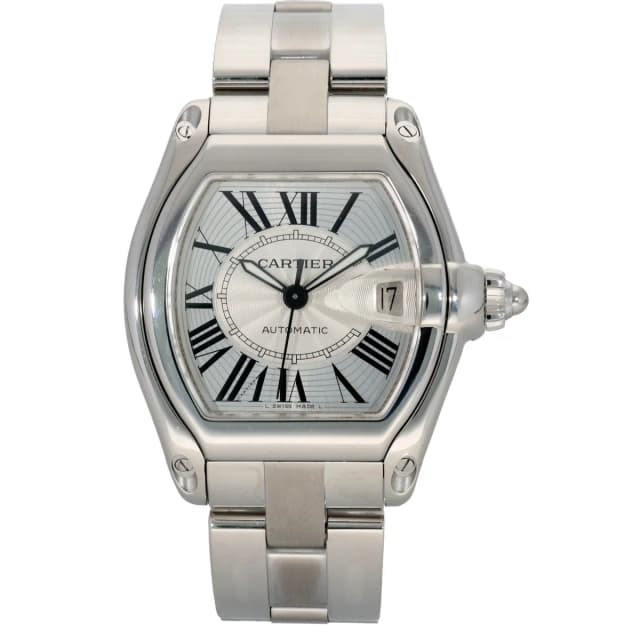 Cartier Roadster W62025V3 38.5mm Stainless Steel Watch from H&T, photo 1 of 1