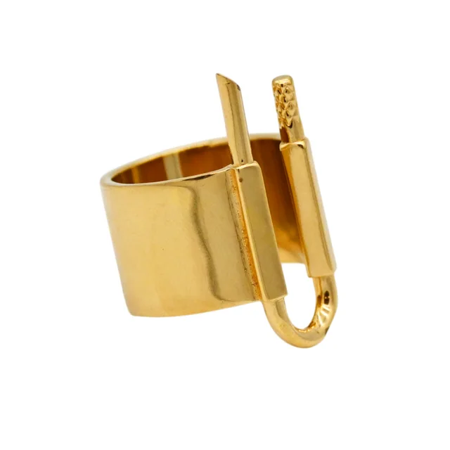 Givenchy Gold U Lock Ring in Gold from Clotheshorse Anonymous, photo 1 of 1