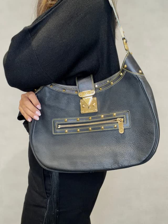 Louis Vuitton Suhali L'Affriolant Leather Shoulder Bag Noir in Black Leather from Season 2 Consign, photo 1 of 1
