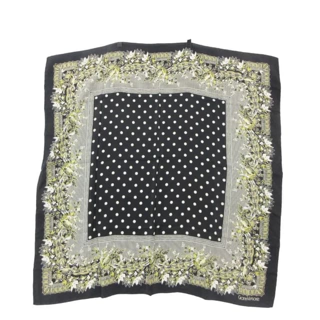 Versace Gianni Scarf Dot Pattern Black in Black from The Reluxe, photo 1 of 1