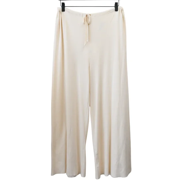 The Row Delphine Porcelain Silk Cotton Wide-Leg Pants in Silk from Clotheshorse Anonymous, photo 1 of 1