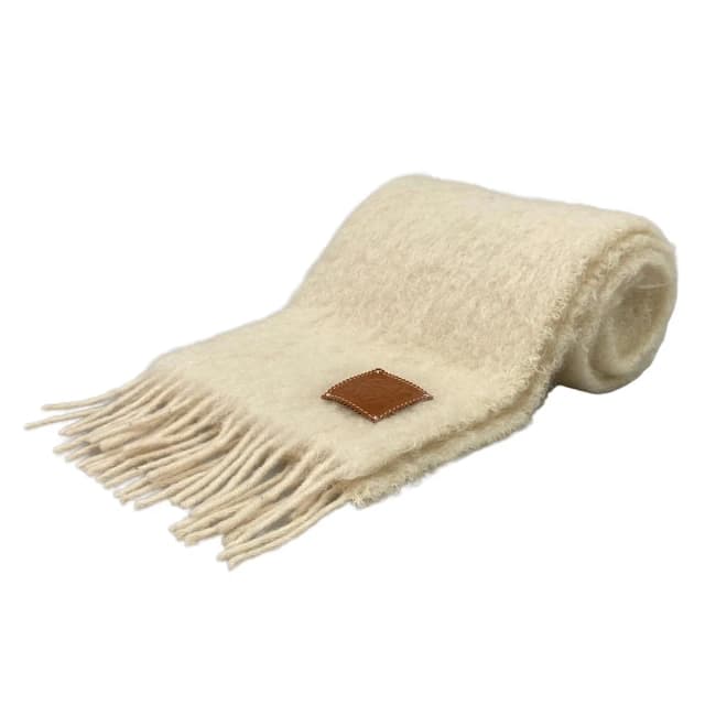 Loewe Scarf Ivory Wool in White Wool from The Reluxe, photo 1 of 1