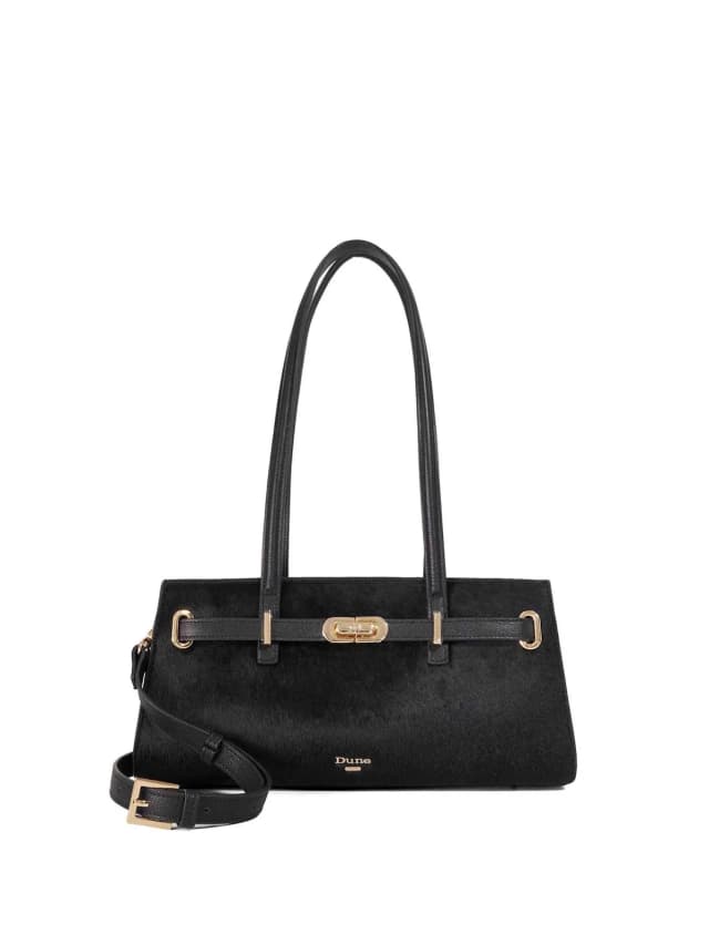 Dune London Depend Shoes Black in Black, image 1 of 1 from Fenwick
