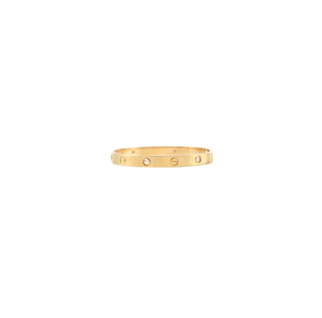 Cartier Love Bracelet 4 Diamonds Size 17 Yellow Gold (2018) in Yellow from The Purse Affair, photo 1 of 1