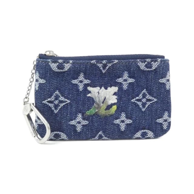 Louis Vuitton Monogram Flower Denim Pochette Cles Coin & Key Case Key Holder in Denim from The Reluxe, photo 1 of 1