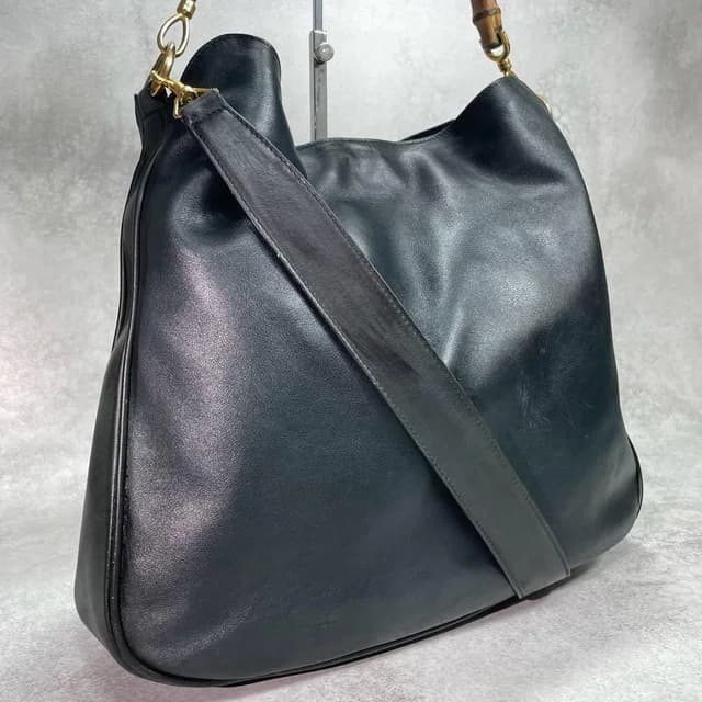 Gucci Shoulder Bag 2-Way Bamboo Black Leather in Black Leather from The Reluxe, photo 1 of 1