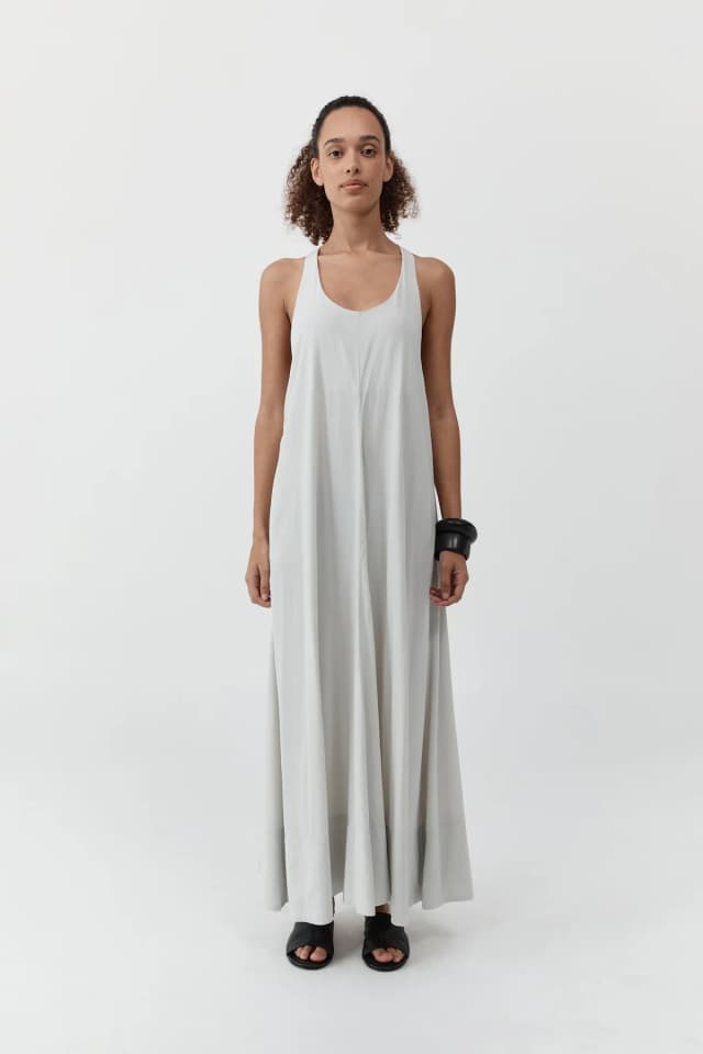 St Agni Fluid Tank Dress - Silver, image 1 of 1 from St. Agni