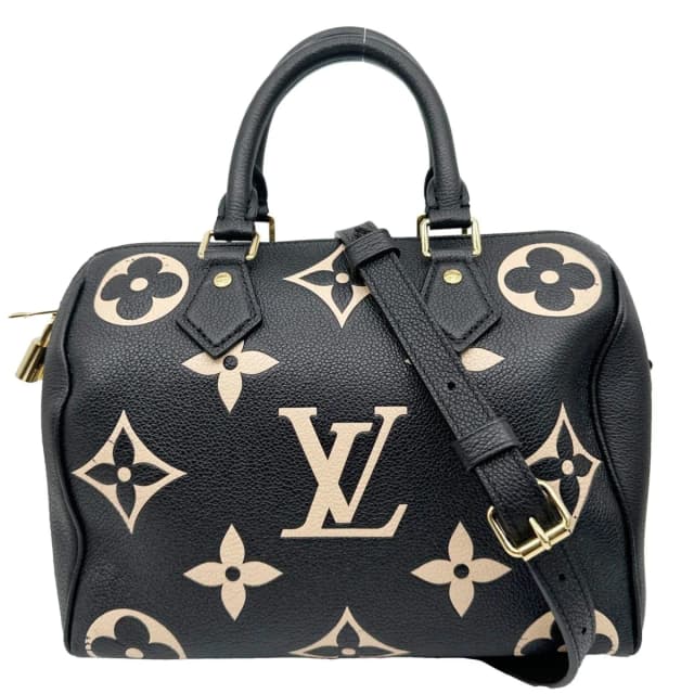 Louis Vuitton Speedy Bandouliere 25 Monogram Empreinte Leather Shoulder Bag Bicolor in Leather from Dallas Designer Handbags, photo 1 of 1
