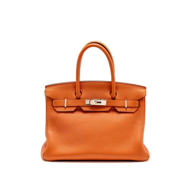 Hermès birkin 30 togo orange SHW stamp square Q in Orange Togo leather from EMIER, photo 1 of 1