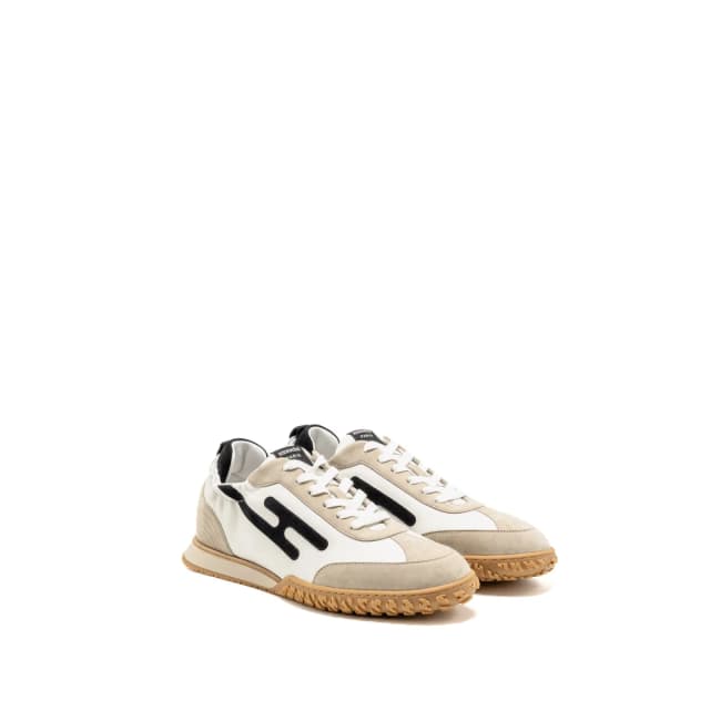 Hermès Size 43 Homme Jet Sneaker Nappa/ Suede Goatskin Blanc/Beige Esquisse/Noir in Black Goatskin from EMIER, photo 1 of 1