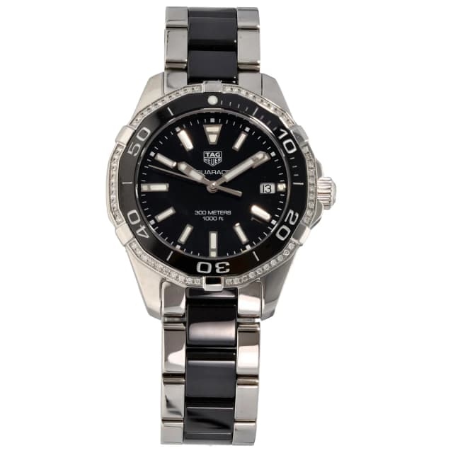 TAG Heuer Aquaracer WAY131G 35mm Bi-Colour Watch from H&T, photo 1 of 1